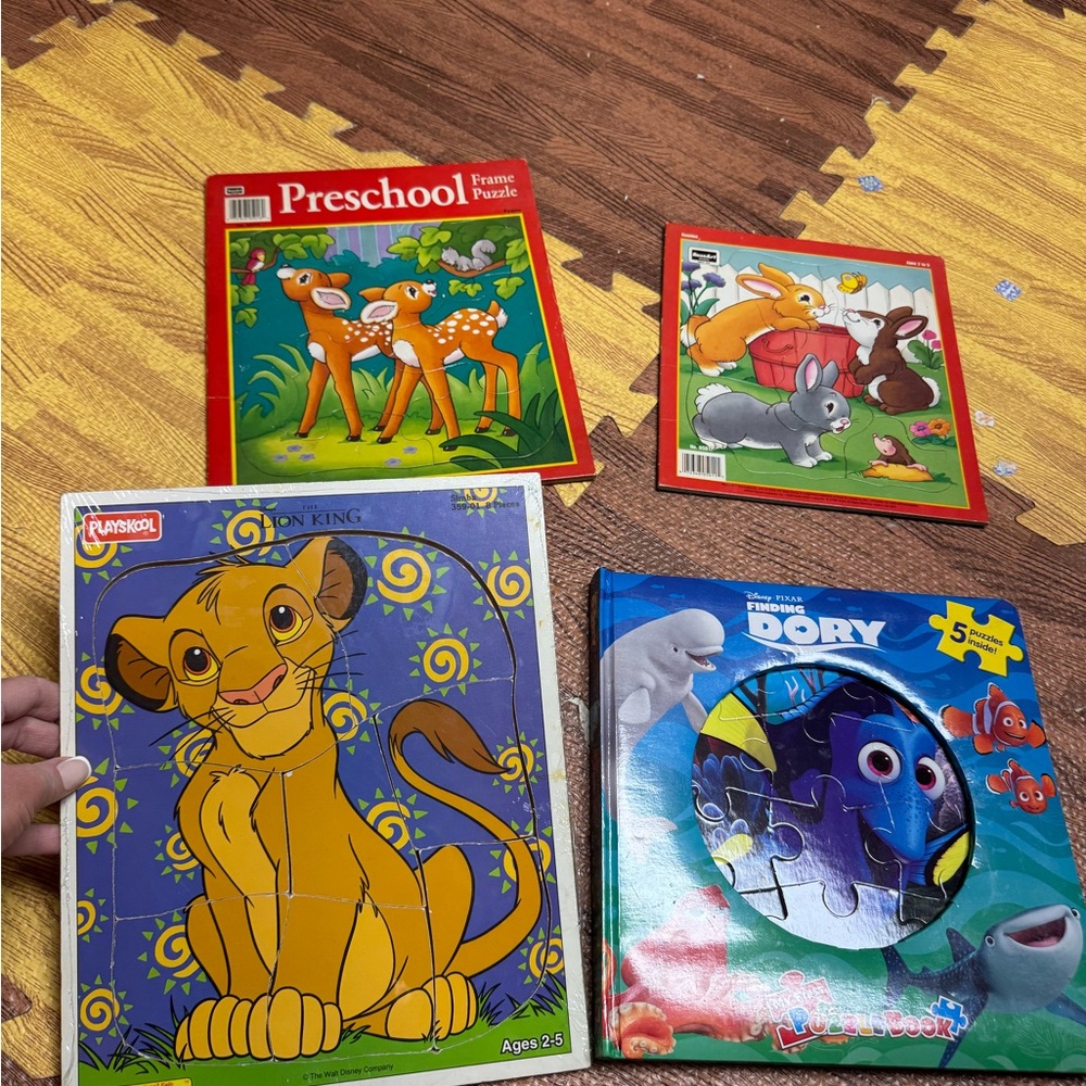 Disney Puzzle Collection - Red, Blue, Yellow Designs